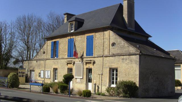 La mairie de Sallenelles, Calvados; France.