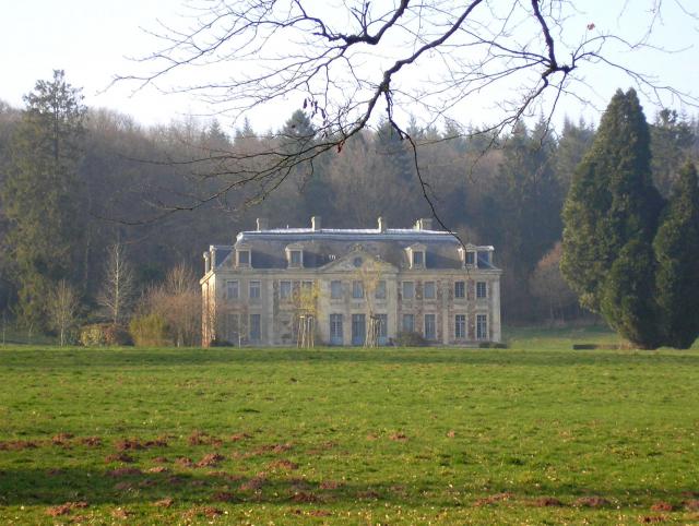 Danvou-la-Ferrière (Normandie, France). Le château de La Ferrière-Duval.