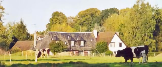 Normannische Landschaft bei Honfleur