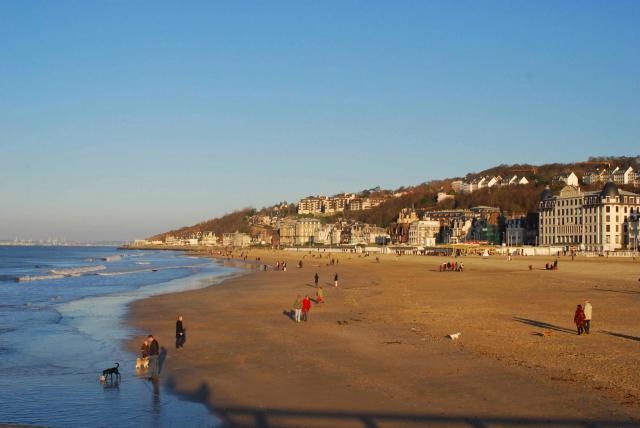 Plage de Trouville ; novembre 2006