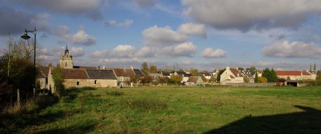 Vue partielle du village de Urville.