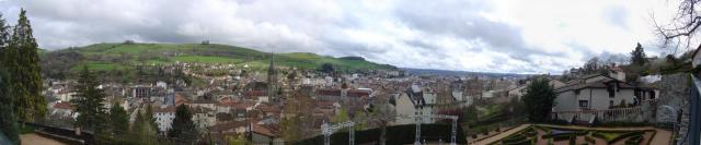 Panorama de la ville d'Aurillac
