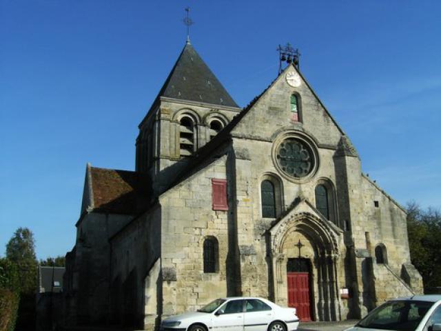 L'église de Courmelles.