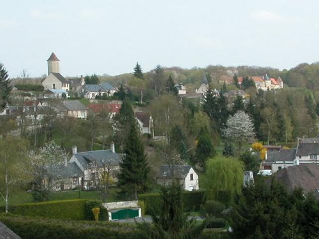 Vue générale du village de Fleury