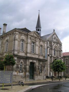 ancienne chapelle de l'hospice, Chalais, Charente, France