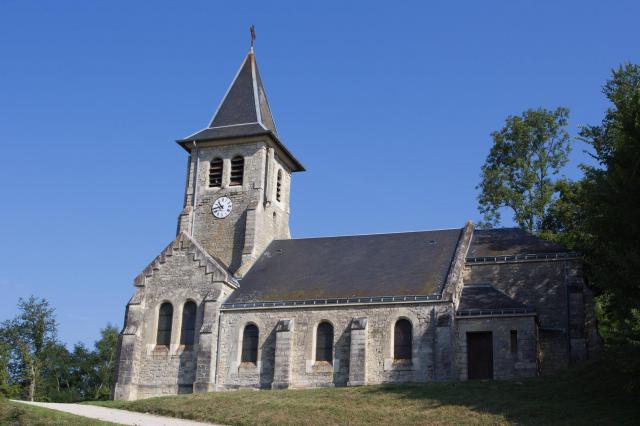 Eglise de Neuville-sur-Ailette, Neuville-sur-Ailette, Aisne, France