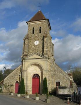 Église Saint-Rufin et Saint-Valère de Bézu-le-Guéry. (département de l'Aisne , région Picardie).