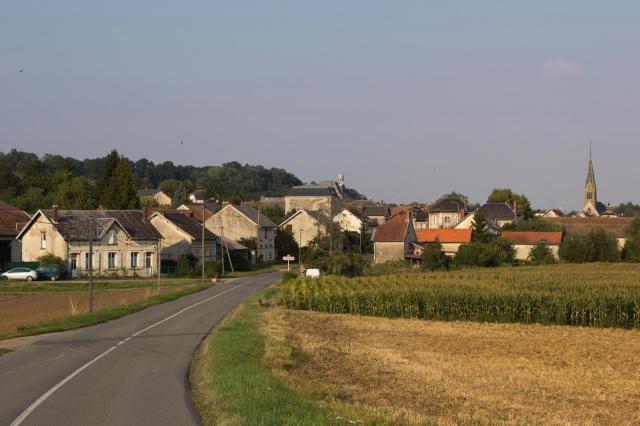 Entrée ouest de Craonne, RD18 en venant de Craonnelle / Craonne, Aisne, France