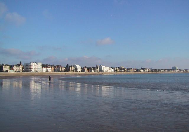 Beach of Royan in winter. Charente-Maritime (17), Poitou-Charentes, France, Europe.
