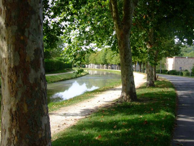 Saint-Amand-Montrond is a town in Cher, France. It is on the w:Cher (river), and the Canal du Berry. This is the Canal du Berry from the…