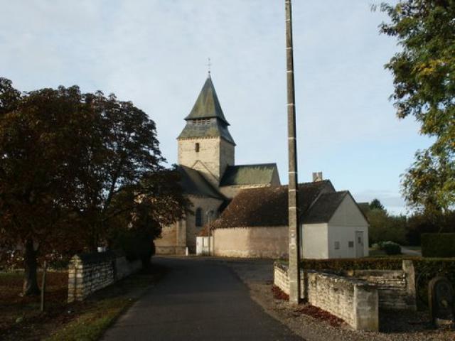 St. Martin's church in Bessais-le-Fromental, France