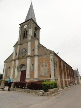 La Ville-aux-Bois-lès-Dizy (aisne) Église Saint-Fiacre-et-Saint-Blaise