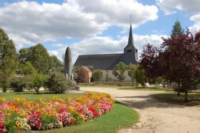 Brinon sur sauldre . le jardin anglais .