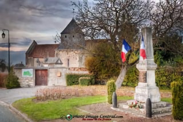 Eglise St-Paxent à Nozieres, Cher.