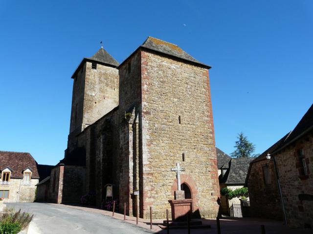 L'église de Saillac, Corrèze, France.