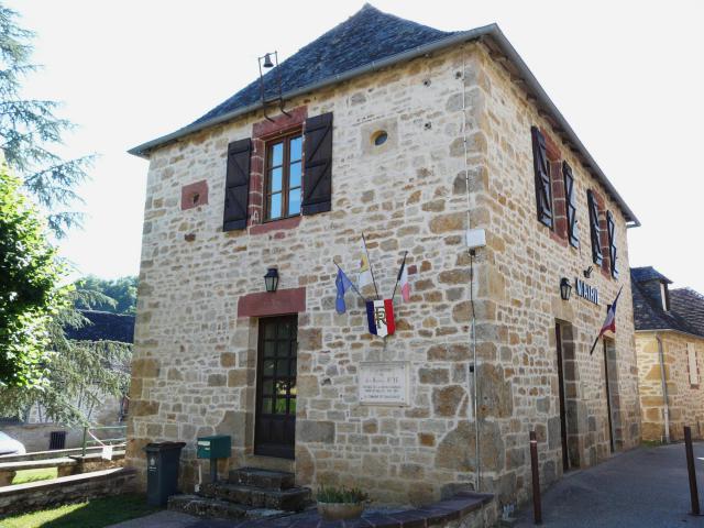 La mairie de Saillac, Corrèze, France.