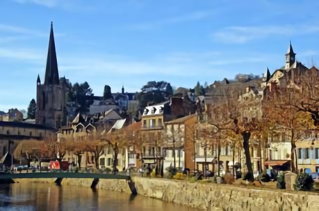 Tulle and the Correze River