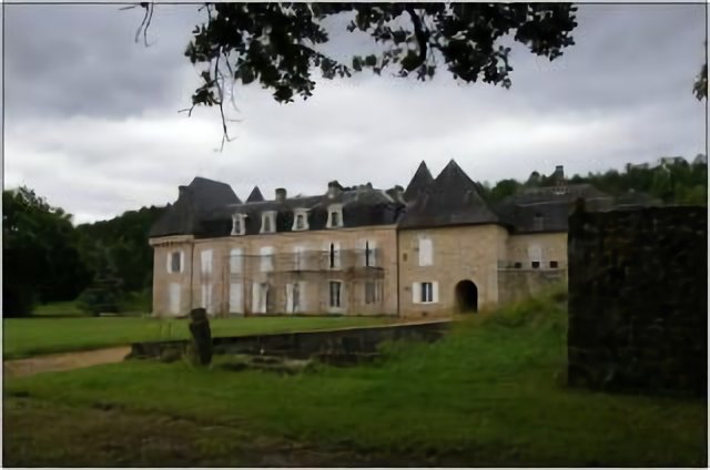 TERRASSON-LAVILLEDIEU [24] - Façade principale du château du Fraysse (juin 2013)