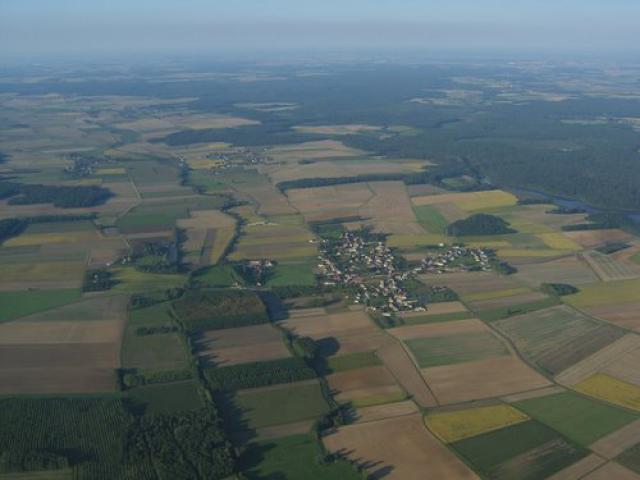 Vue du ciel en ballon