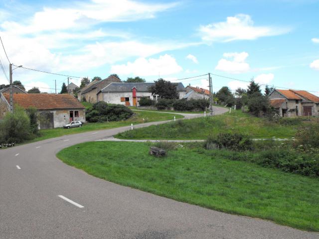 Vue générale de Villiers-en-Morvan, Coted'or, Bourgogne.