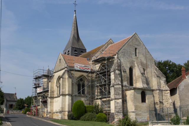 Église Saint-Jean-Baptiste de Pancy-Courtecon, Pancy-Courtecon, Aisne, France