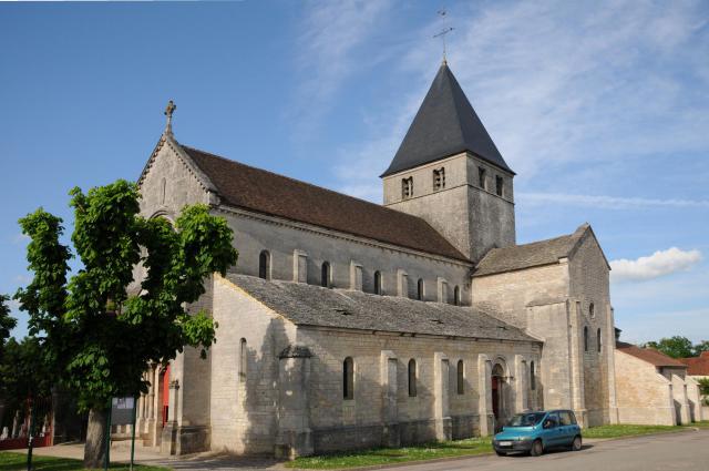 The church Saint Florent et Saint Honoré, Til-Châtel, Burgundy, France