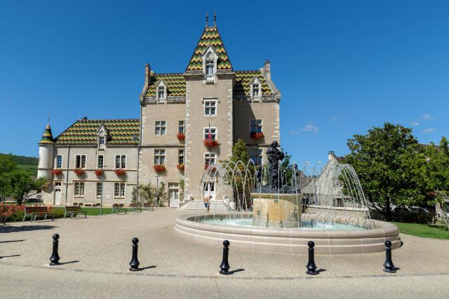 Hôtel de ville de Meursault (Côte-d'Or, Bourgogne- Franche Comté, France).