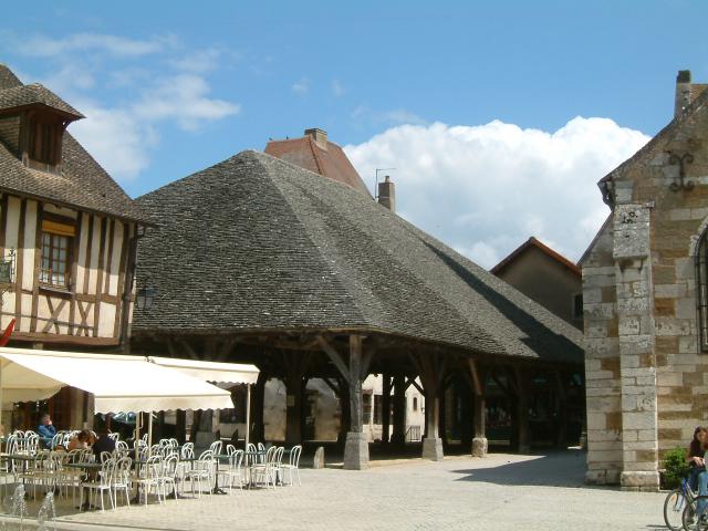 Halles, Nolay, Côte d'Or, Bourgogne, FRANCE.