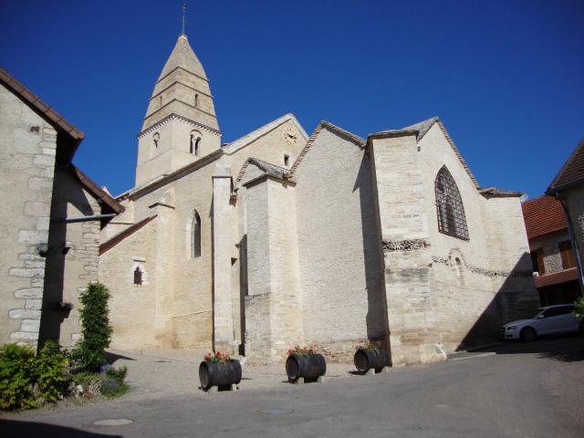 Saint-Aubin (Côte-d'Or, Fr) church.