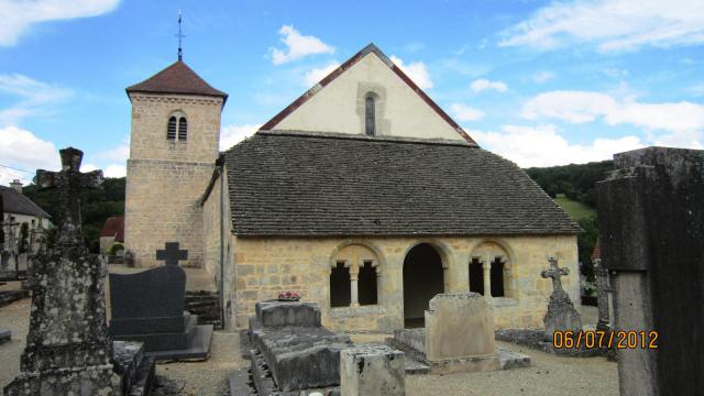 Église de Terrefondrée (Côte-d'Or, Bourgogne, France).