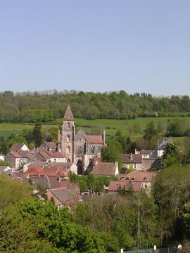 Saint-Seine-l'Abbaye, vue générale du village