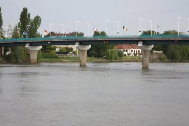 le pont de la Saone à Seurre