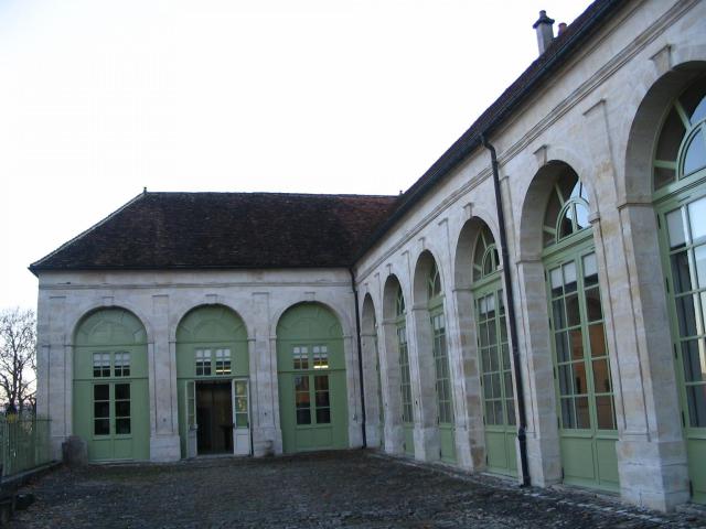 L'orangerie qui accueille l'essentiel des collections du Musée Buffon, à Montbard, Côte-d'Or, France.