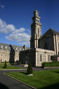 Vue de l'intérieur du Monastère Sainte-Anne (Lannion, Bretagne, France).