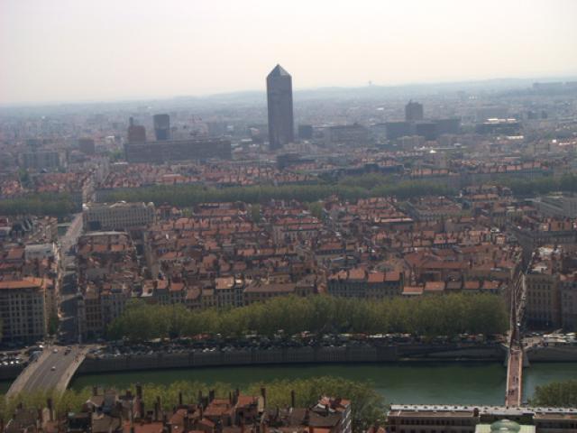 Viste de la ville de Lyon