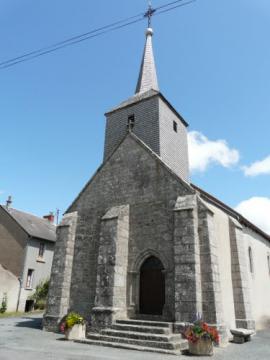 L'église de Leyrat, Creuse, France