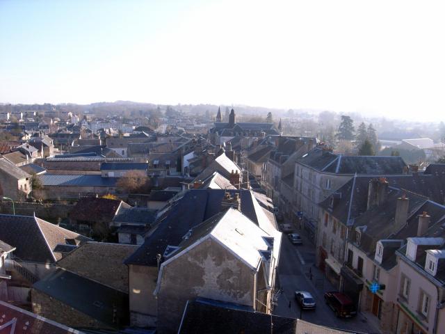 Vue sur La Souterraine, Creuse, France