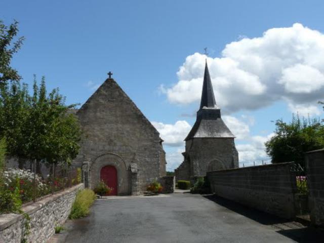 Les deux églises de Boussac-Bourg, Creuse, France