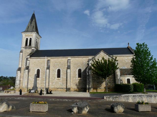 Église Saint-Gilles, Marsaneix, Dordogne, France