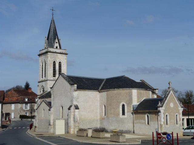 L'église Notre-Dame de Montanceix, Montrem, Dordogne, France.