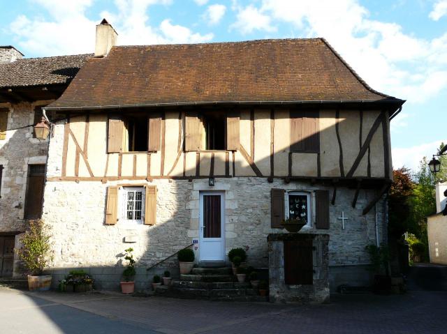 Maison à colombages, Condat-sur-Vézère, Dordogne, France