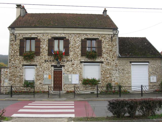 Mairie de Romeny-sur-Marne. (département de l'Aisne, région Picardie).