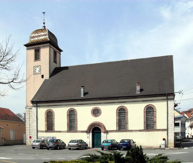 Le temple protestant à Bethoncourt