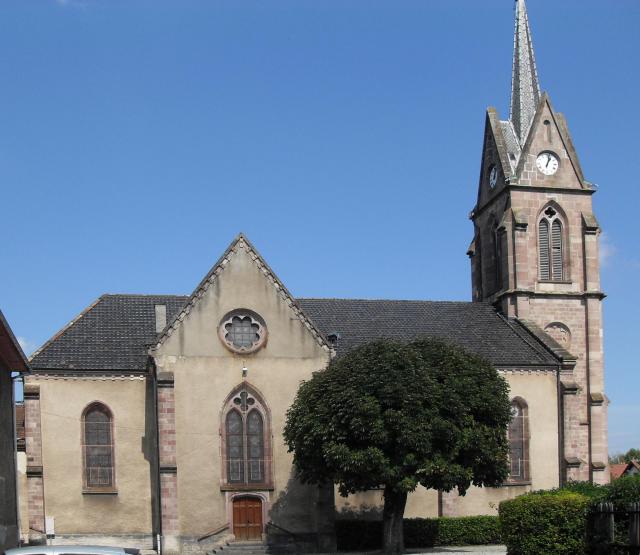 Le temple protestant de Valentigney
