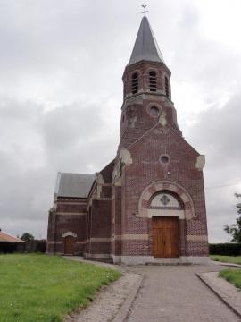 Beauvois-en-Vermandois (Aisne) église de l'Assomption, extérieur