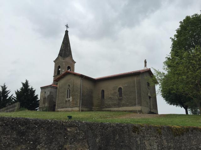 Église de Pollet, Saint-Maurice-de-Gourdans, Ain.