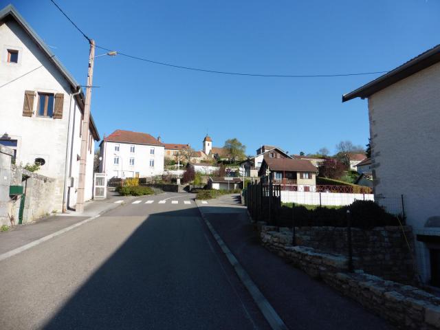 Vue sur le haut du village