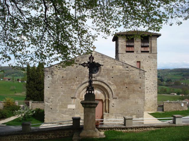 église Saint-Sever (XIIème siècle) à Miribel (Drôme)