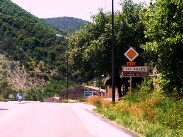 arrivée à Les Pilles