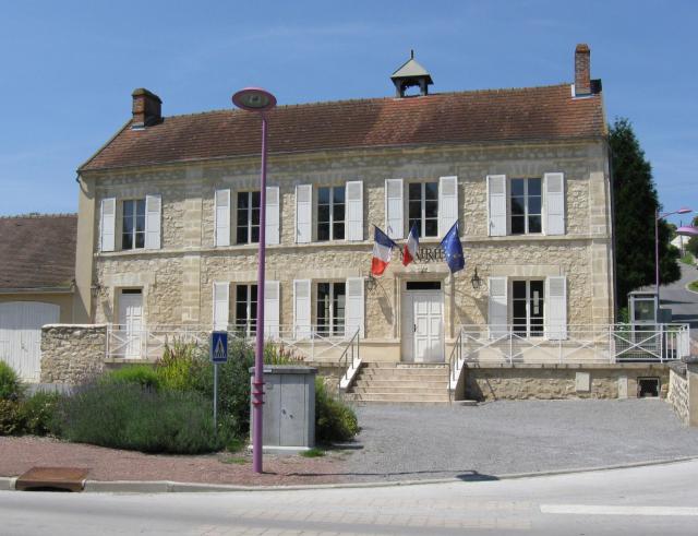 Mairie de Silly-la-Poterie. (département de l'Aisne, région Picardie).